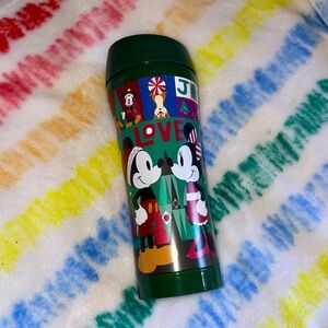 Disney Christmas Tumbler with Mickey and Minnie